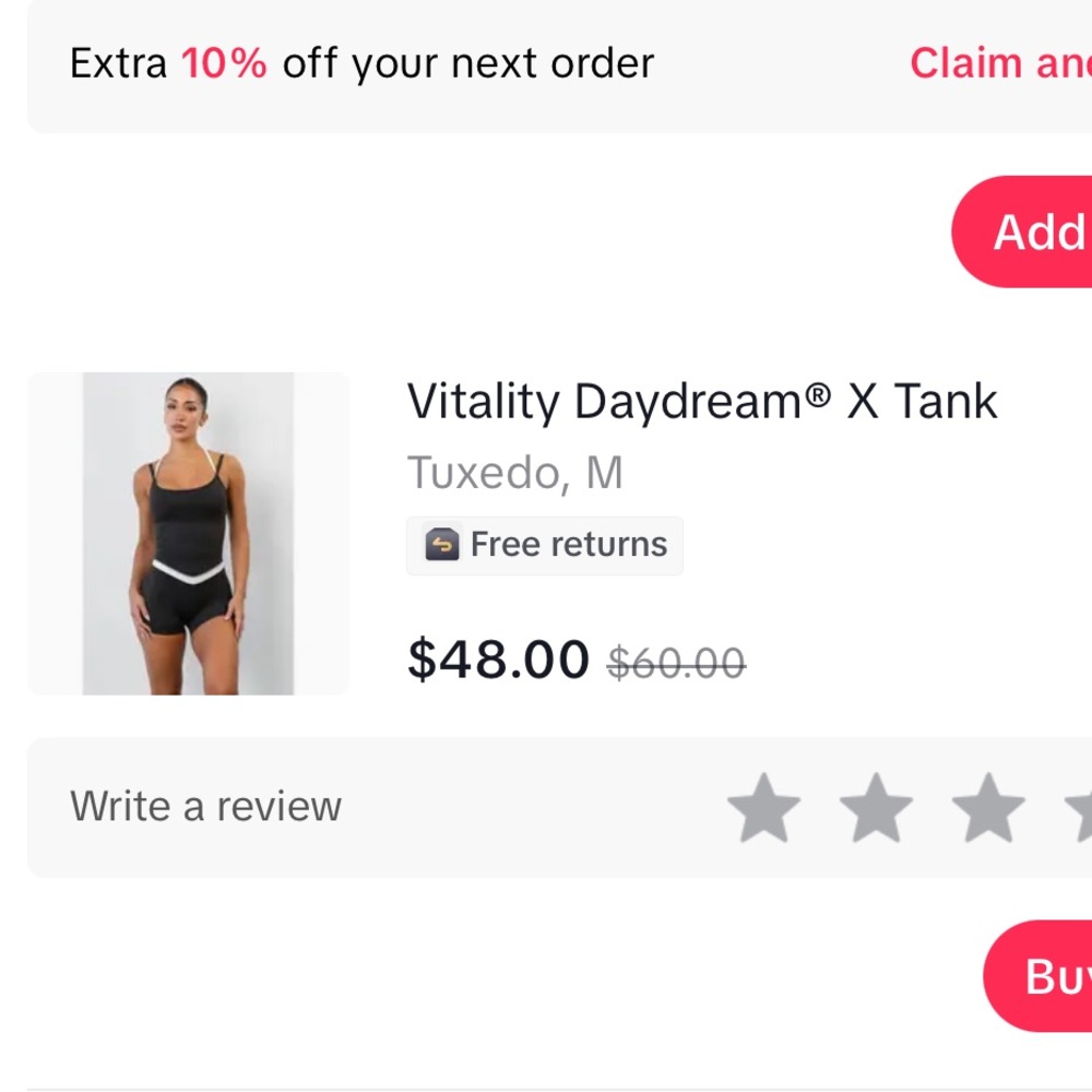 vitality tank - Picture 3 of 3